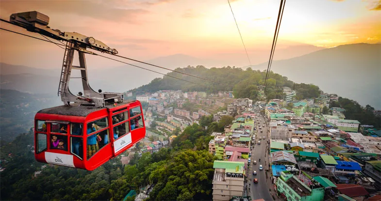 Cable Car in Gangtok, Sikkim Image