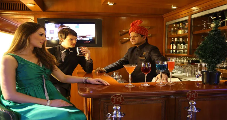 Bar at Maharaja Express Luxury Train Image
