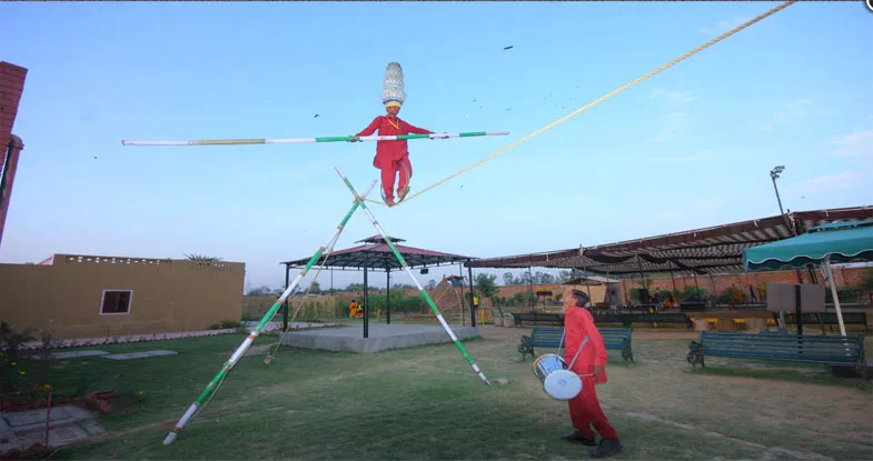 Locals Performing at Evening Sadda Pind, Amritsar Image