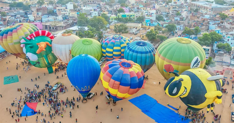 Hot Air Balloon Jaipur, Rajasthan Image